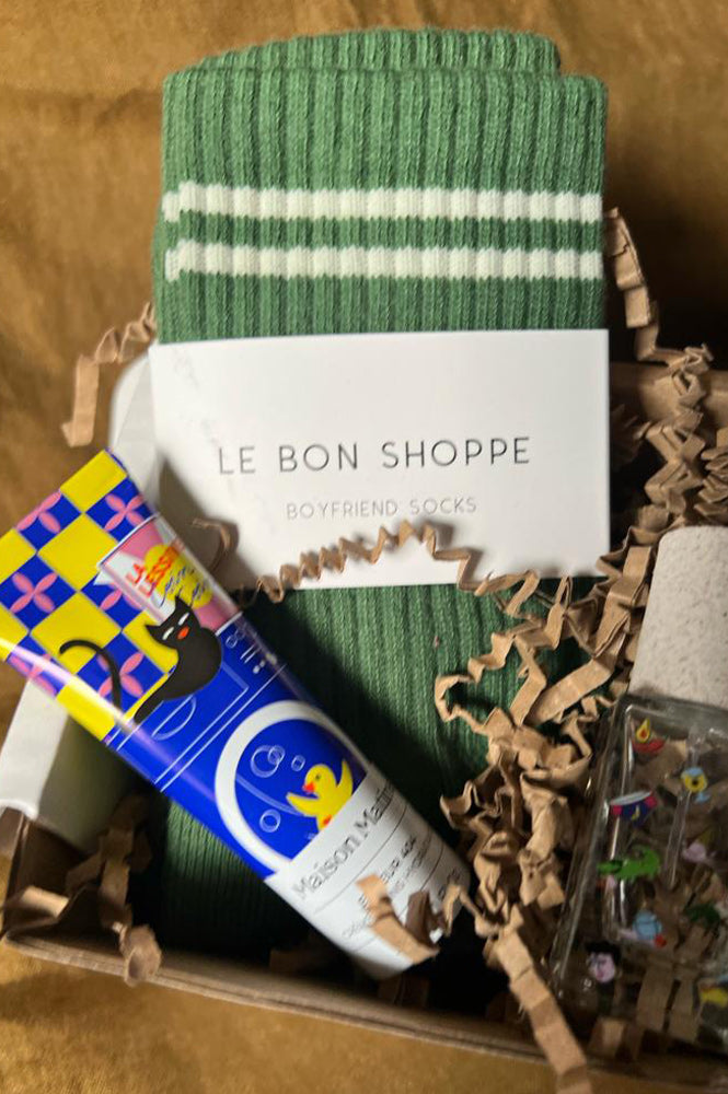 Le Bon Shoppe Boyfriend Moss Socks - The Mercantile London