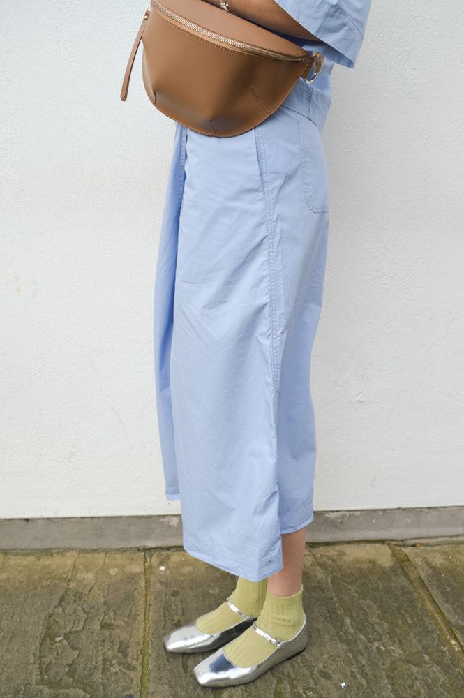 Object Demi Brunnera Blue Midi Skirt - The Mercantile London