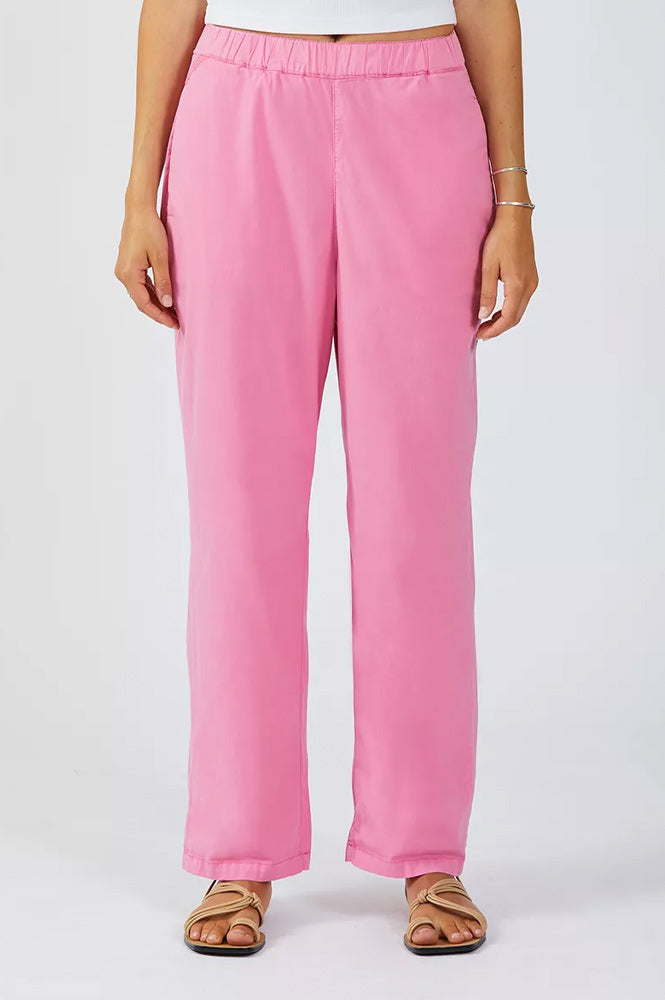 Reiko Parachute Capri Pink Trousers - The Mercantile London