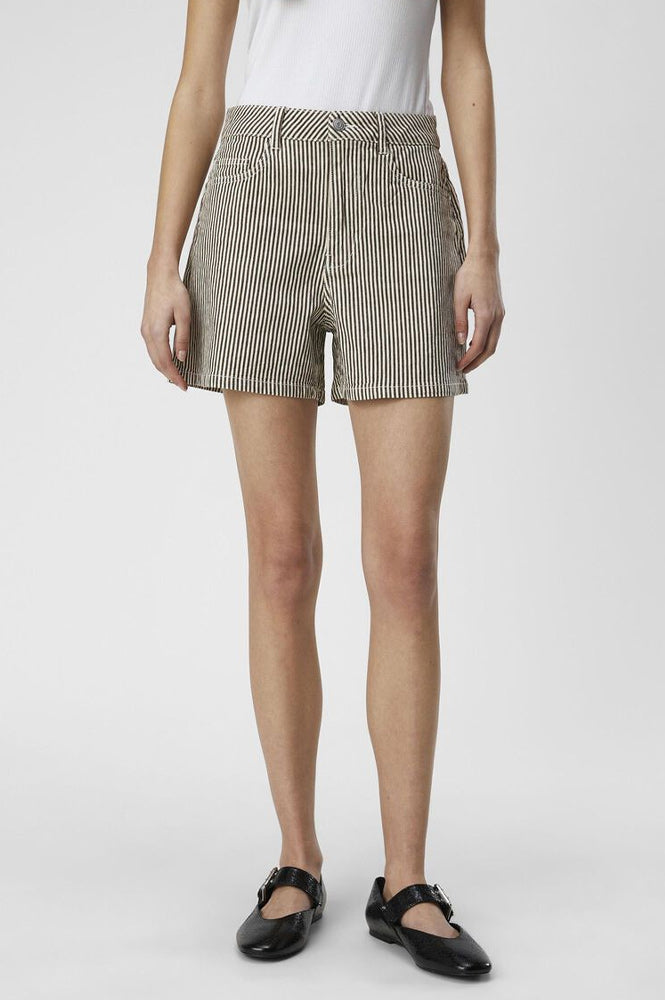 Object Sola Sandshell Stripe Shorts - The Mercantile London