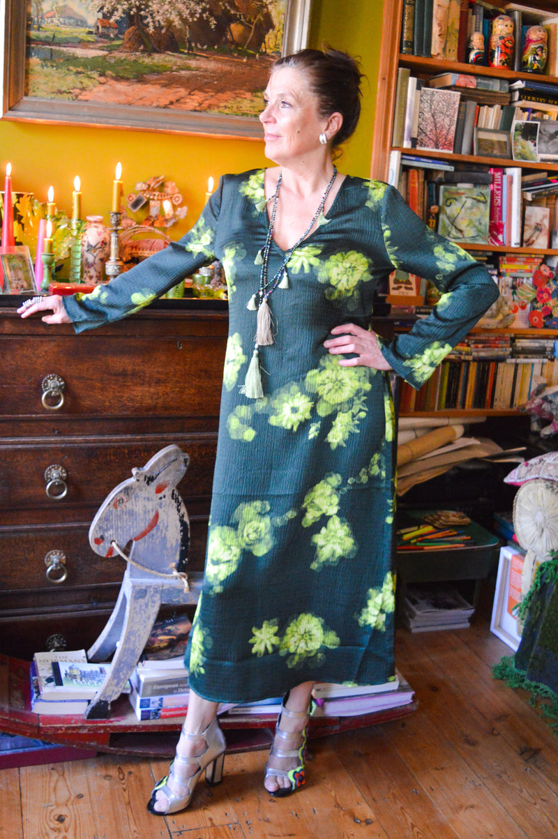 Baum Und Pferdgarten Amilo Green Margot Flower Dress - The Mercantile London