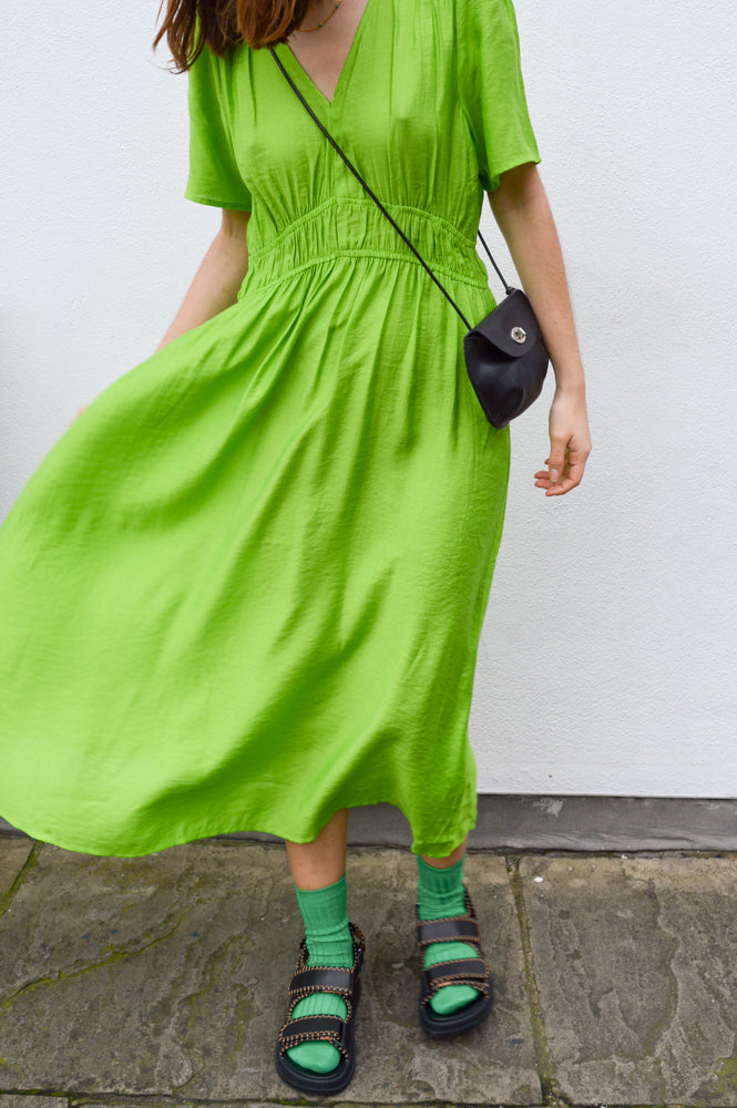 ICHI Quilla Greenery Dress - The Mercantile London