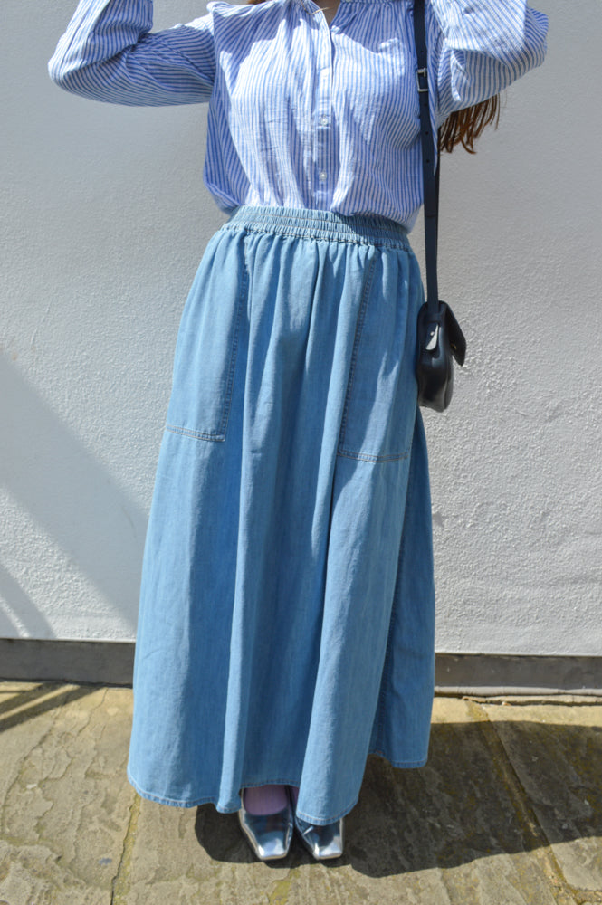 Lolly's Laundry Akane Light Blue Maxi Skirt