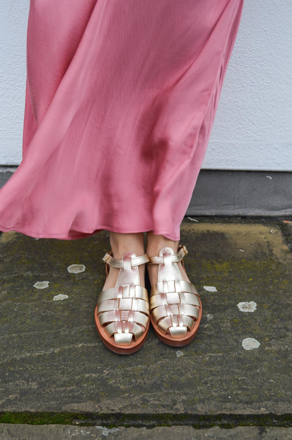 YERSE Ancient Pink Satin Skirt - The Mercantile London