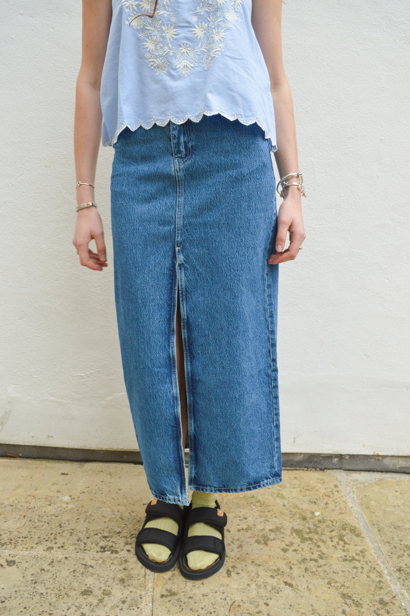 Second Female Kylie Blue Denim Skirt - The Mercantile London