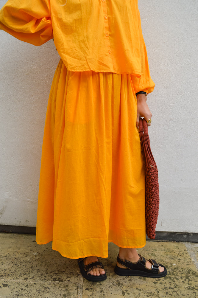 FRNCH Calista Mango Skirt - The Mercantile London