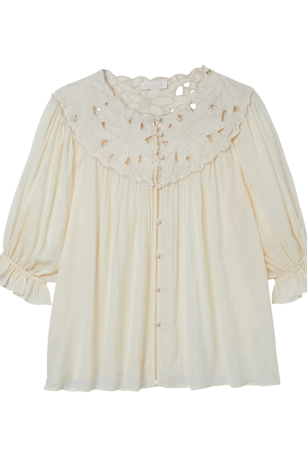 SS24 Faune Francois Oyster Blouse - The Mercantile London