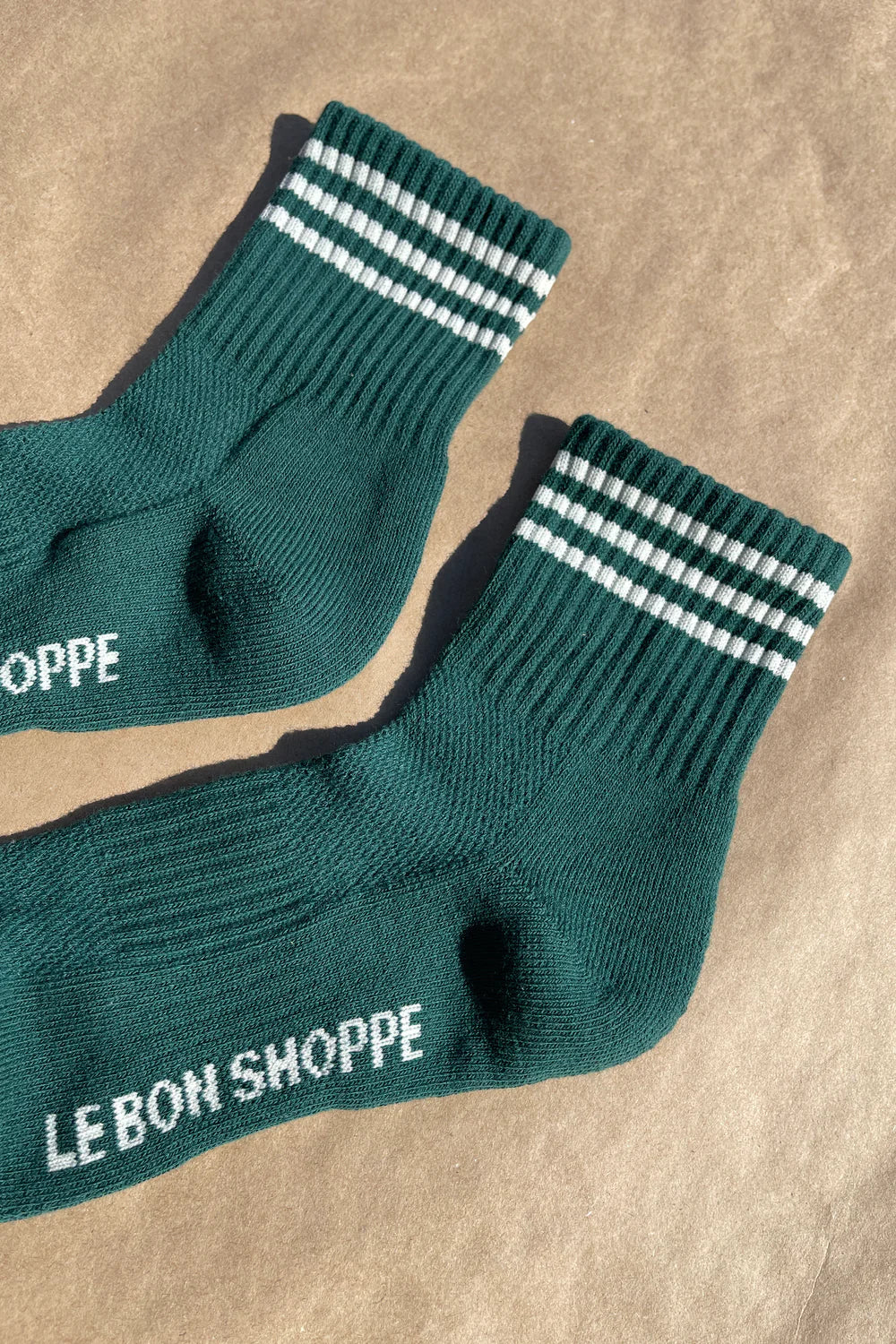 Le Bon Shoppe Girlfriend Hunter Green Socks - The Mercantile London