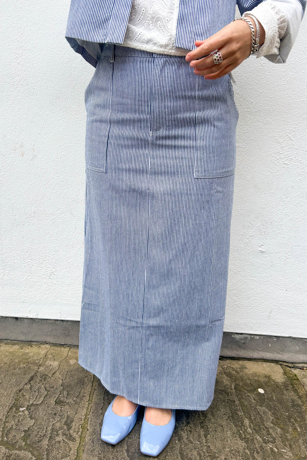 Noella Benita Light Blue Skirt - The Mercantile London