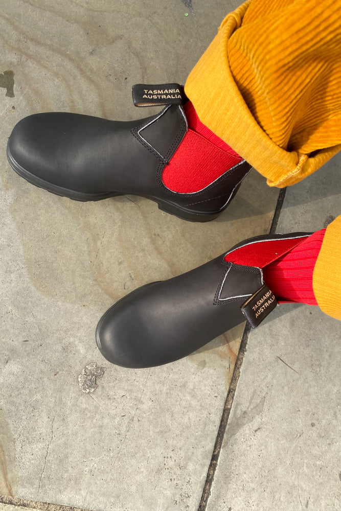 Blundstone Black & Red Boots - The Mercantile London