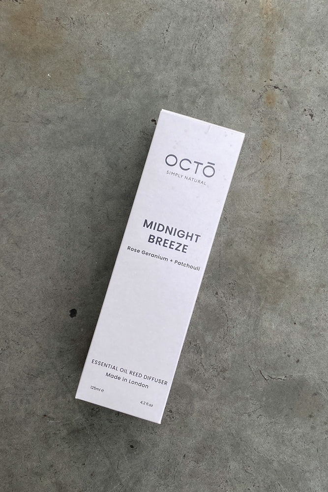 Octo London Midnight Breeze Reed Diffuser (Rose Geranium + Patchouli) - The Mercantile London