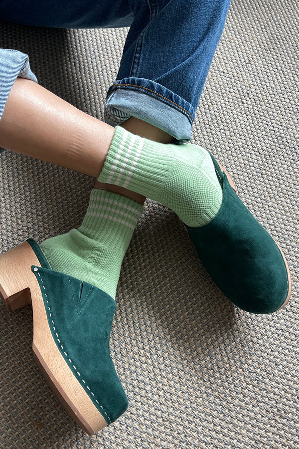 Le Bon Shoppe Girlfriend Green Leaf Socks - The Mercantile London