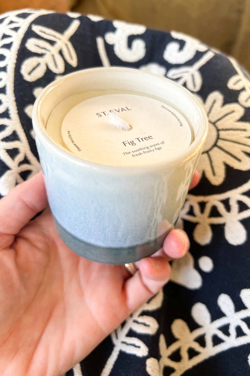 St. Eval Sea & Shore Fig Tree Ceramic Candle - The Mercantile London