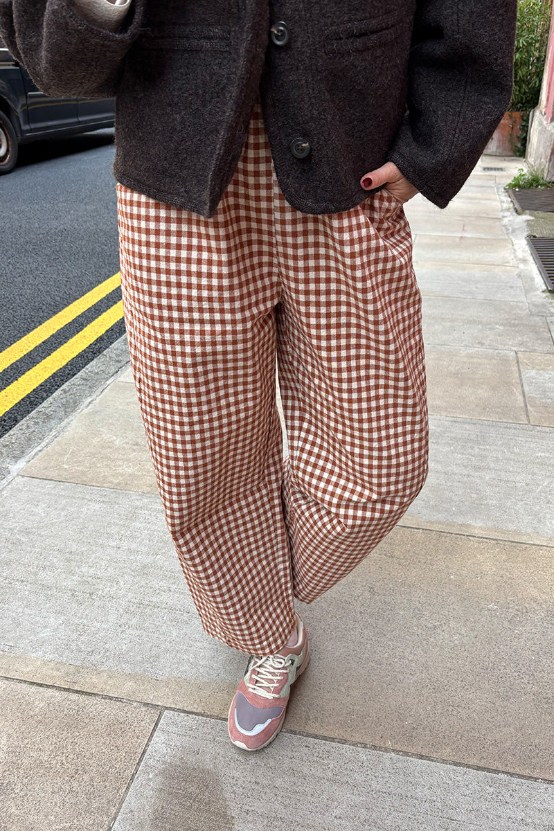 Le Bon Shoppe Arc Cinnamon Gingham Pants