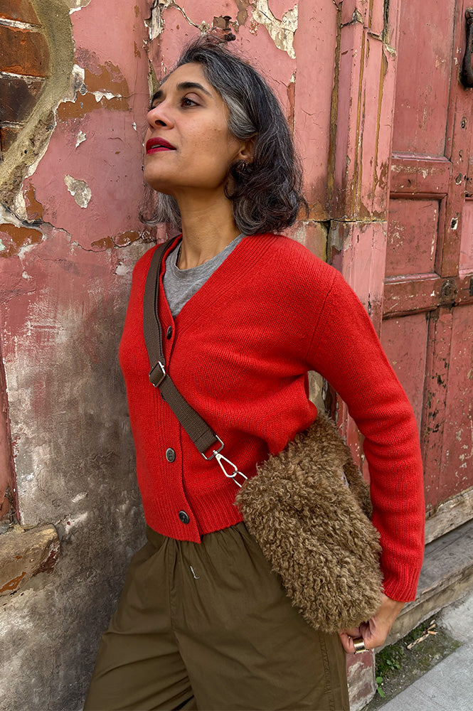 Cash CA Firebrick V-Neck Cardigan