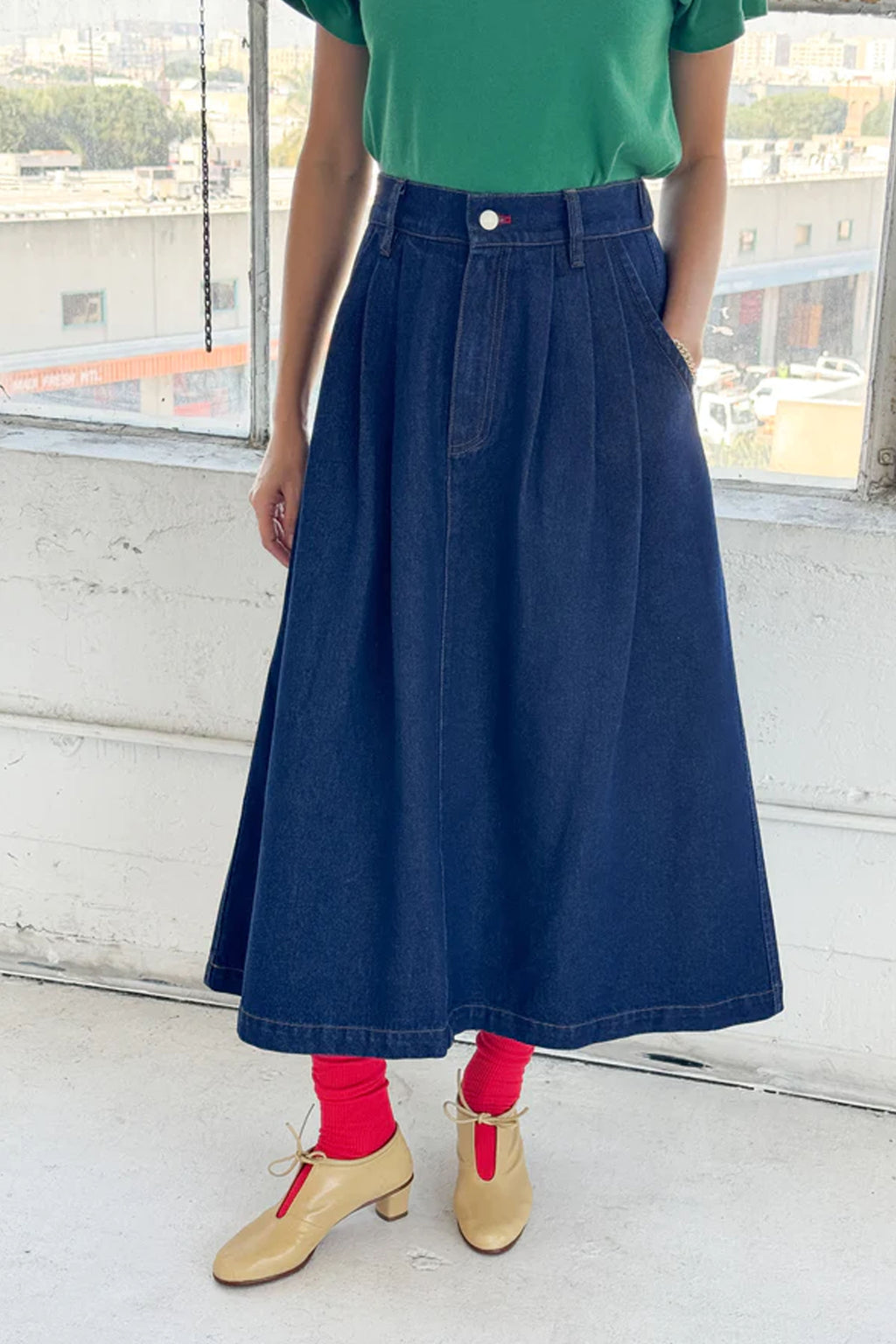 Le Bon Shoppe Long Farm Girl Skirt - The Mercantile London