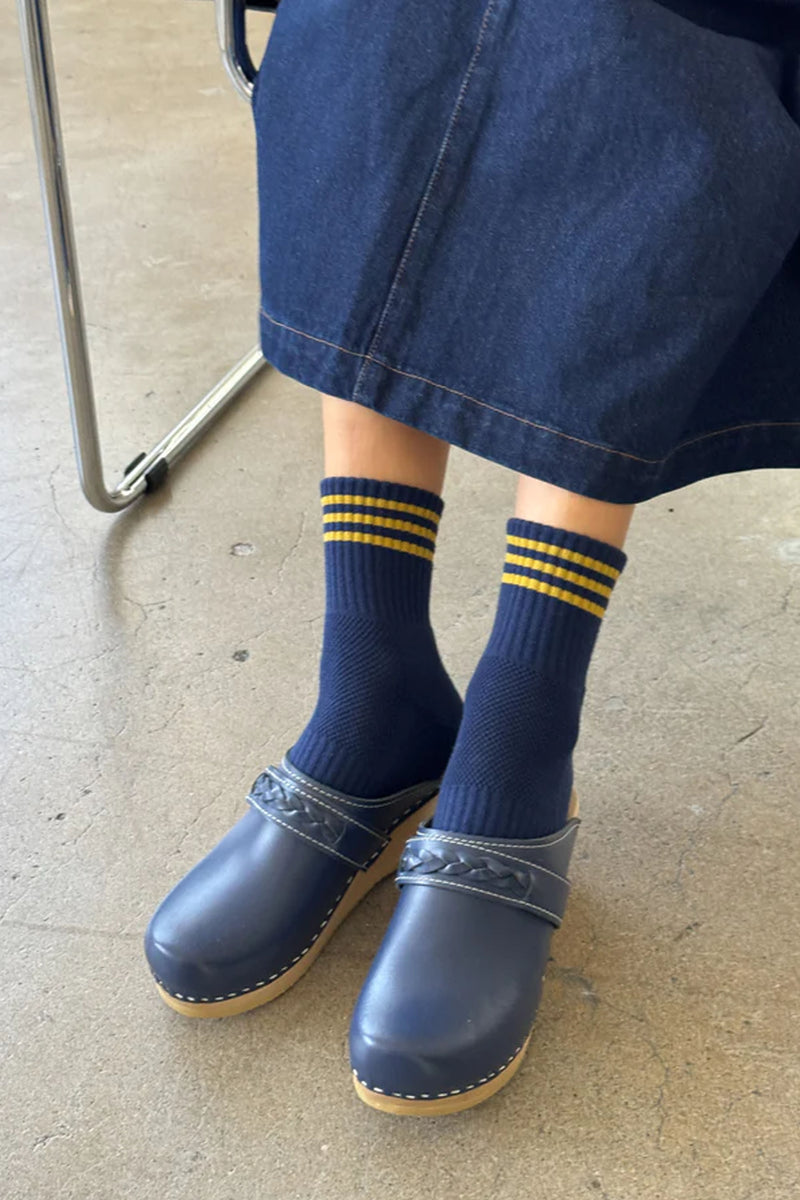 Le Bon Shoppe Girlfriend Navy Socks - The Mercantile London