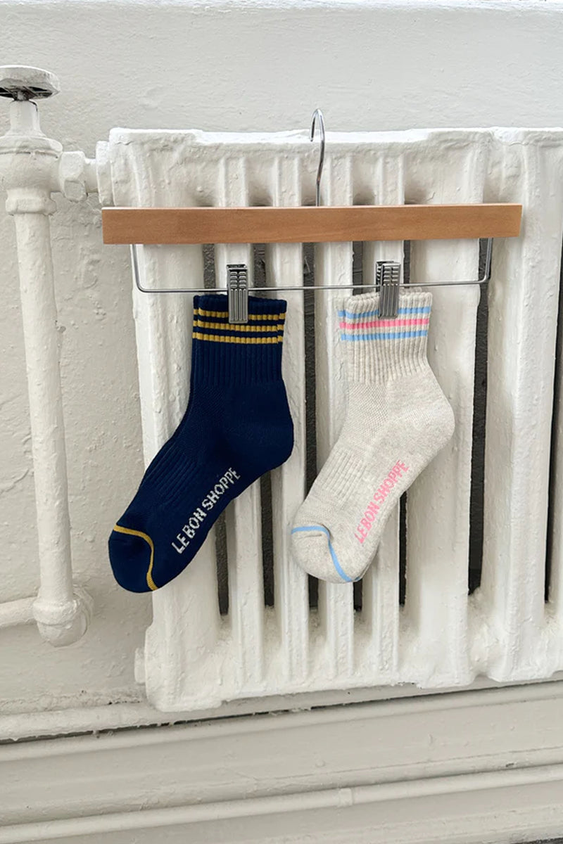 Le Bon Shoppe Girlfriend Navy Socks - The Mercantile London