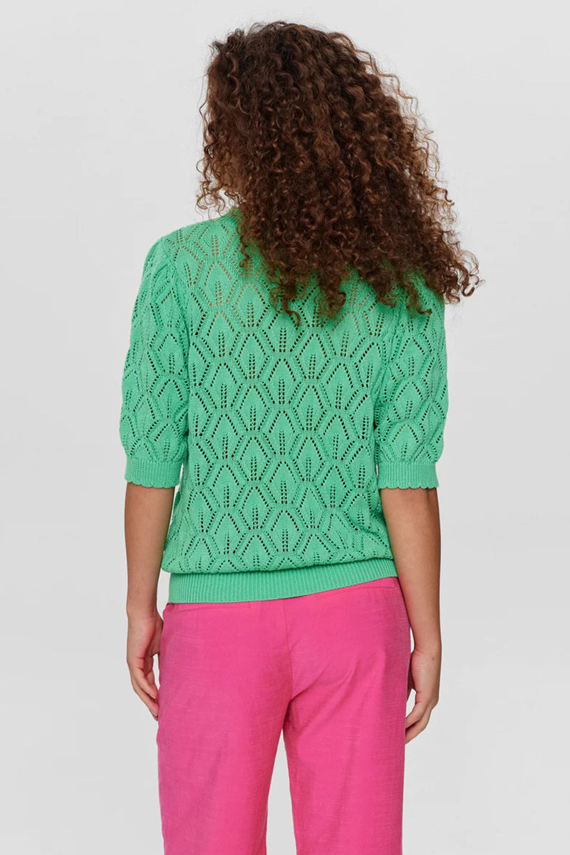 Numph Nicka Green Spruce Sweater - The Mercantile London
