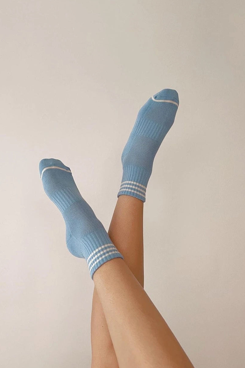Le Bon Shoppe Girlfriend Parisian Blue Socks - The Mercantile London