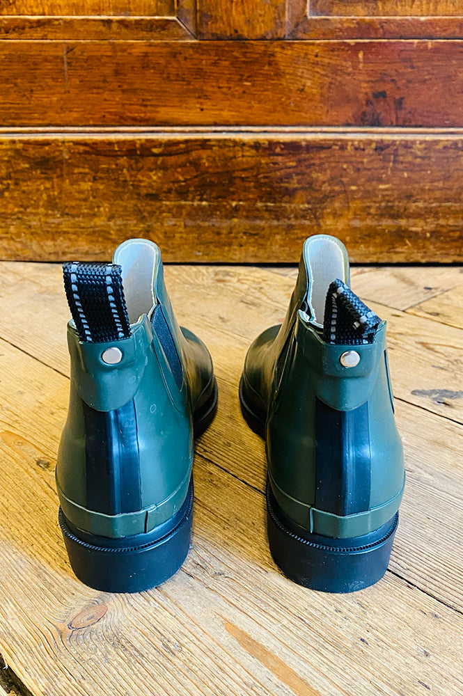 ICHI Apiah Rubber Kombu Green Boots - The Mercantile London