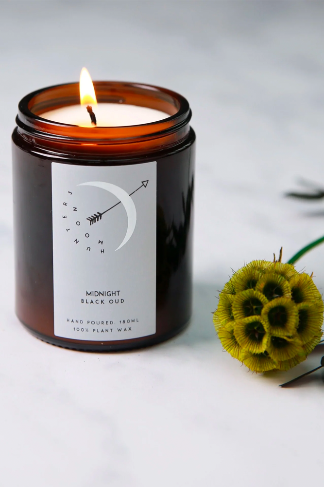 Hunter's Moon Midnight Candle - Black Oud - The Mercantile London