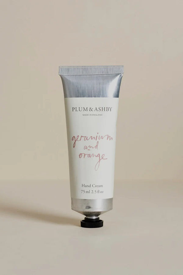 Plum & Ashby Geranium & Sweet Orange Hand Cream Tube - The Mercantile London