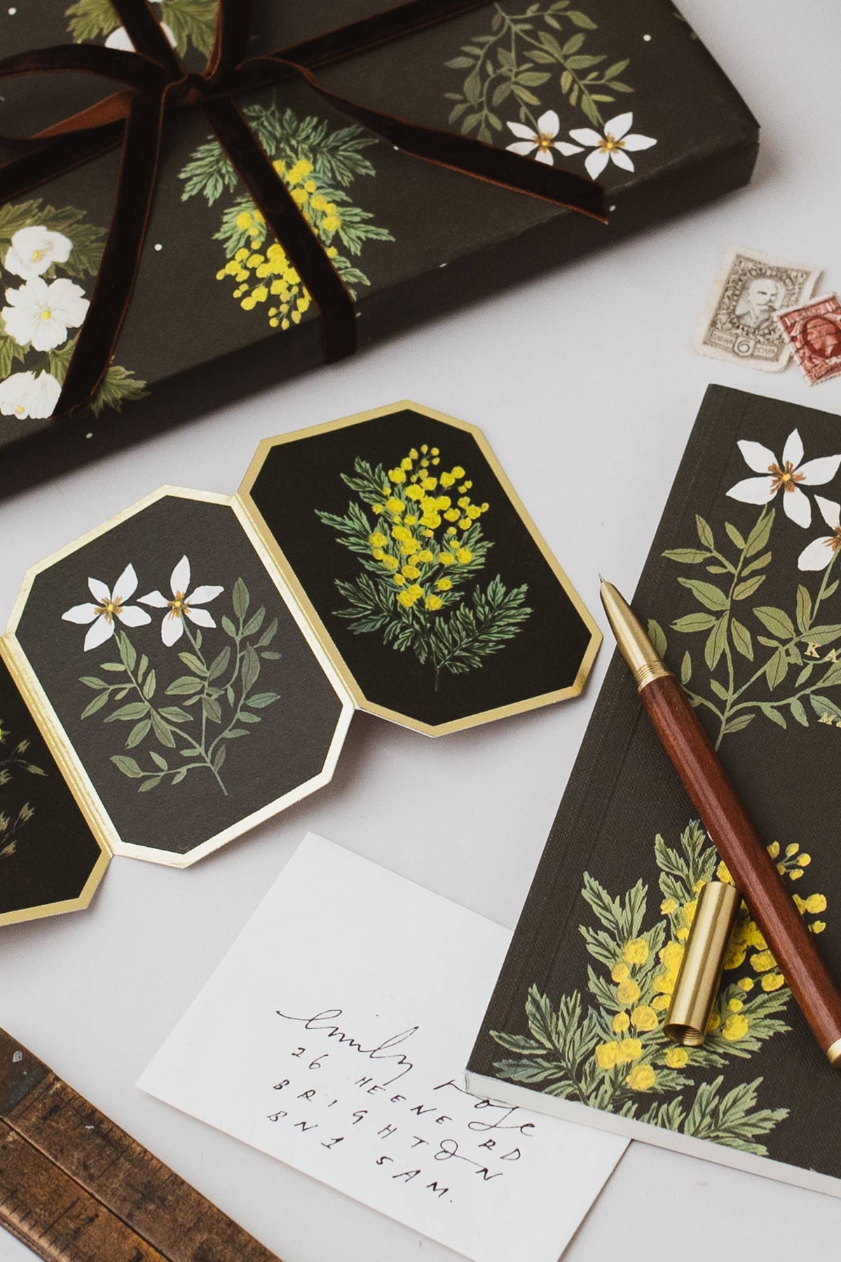Katie Housley Botanical Concertina Card - The Mercantile London