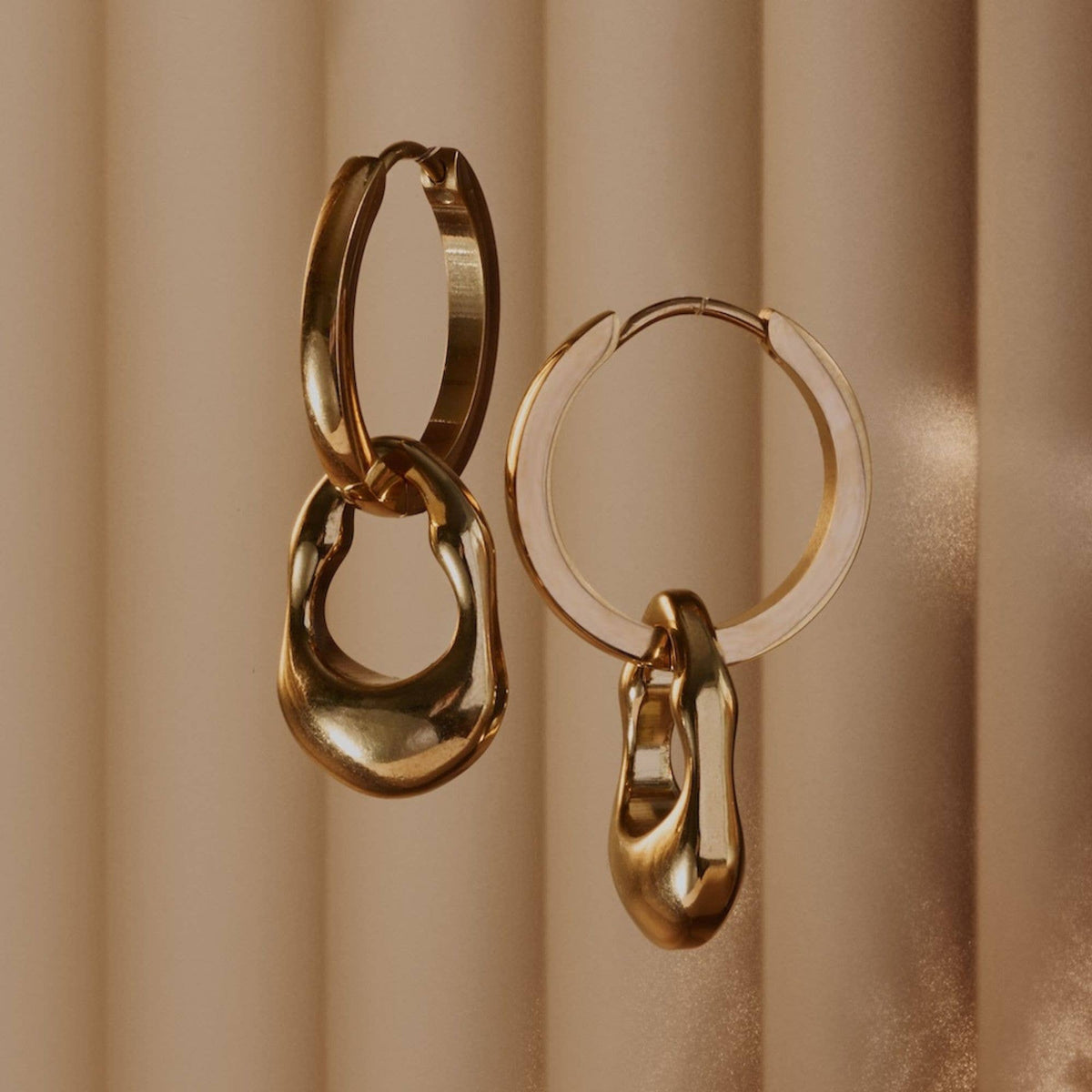 Neve Hoops: Yellow Gold - The Mercantile London