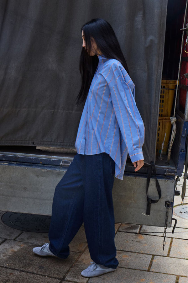 ICHI Berisel Barrel Leg Jeans - The Mercantile London