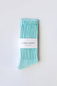 Ballet Socks (wholesale): Aqua - The Mercantile London