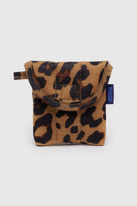 Baggu Leopard Puffy Earbud Case