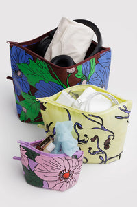 Baggu Poppy Mix Go Pouch Set - The Mercantile London