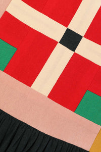 L.F Markey Rafe Forest Patchwork Dress - The Mercantile London