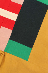 L.F Markey Rafe Mustard Patchwork Top - The Mercantile London