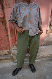 Beaumont Organic Cedar Khaki Corduroy Trousers - The Mercantile London