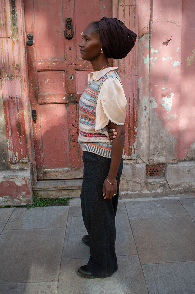 Maison Anana Sandy Grey Trousers - The Mercantile London