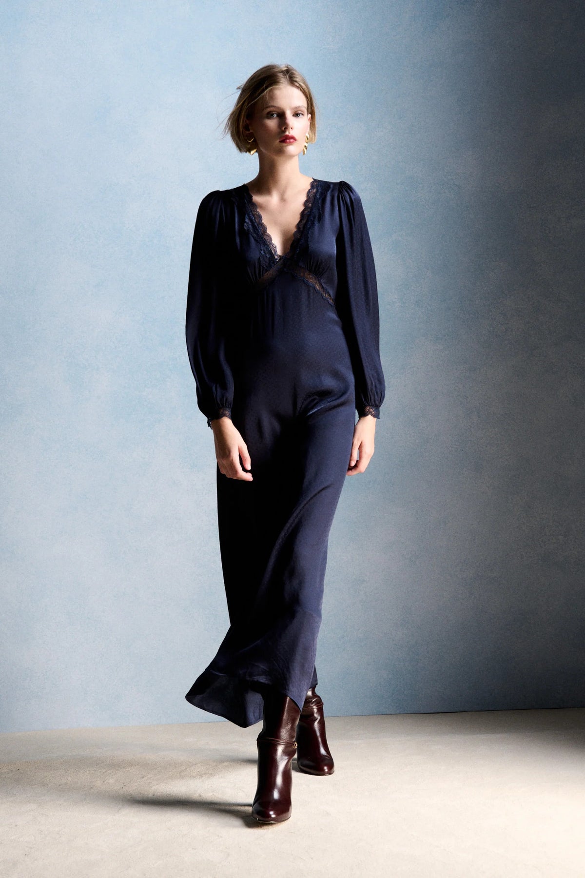 Petite Mendigot Lolita Navy Dress