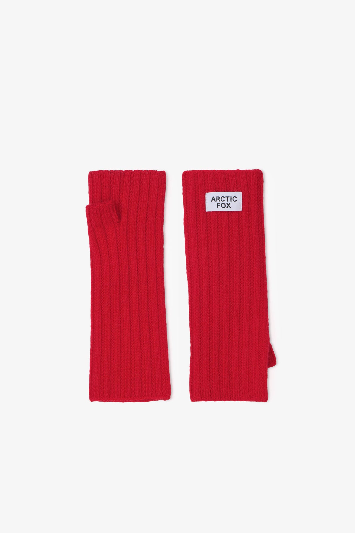 Arctic Fox Flame Red Merino Gloves