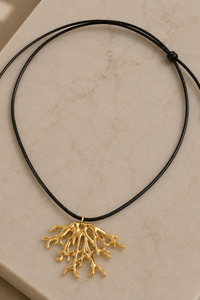 Lunar Coral Cord Necklace