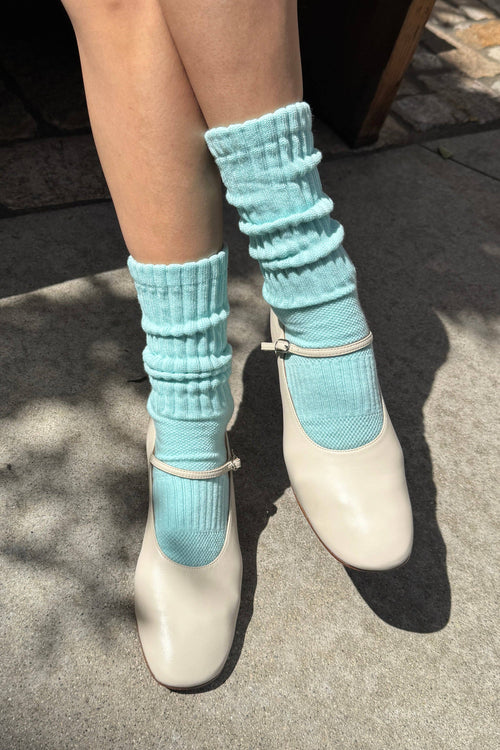 Ballet Socks (wholesale): Aqua - The Mercantile London