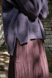 Bibico Cecile Cocoa Check Skirt