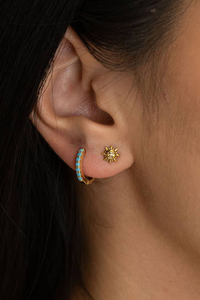 Amano El Sol Stud Earrings