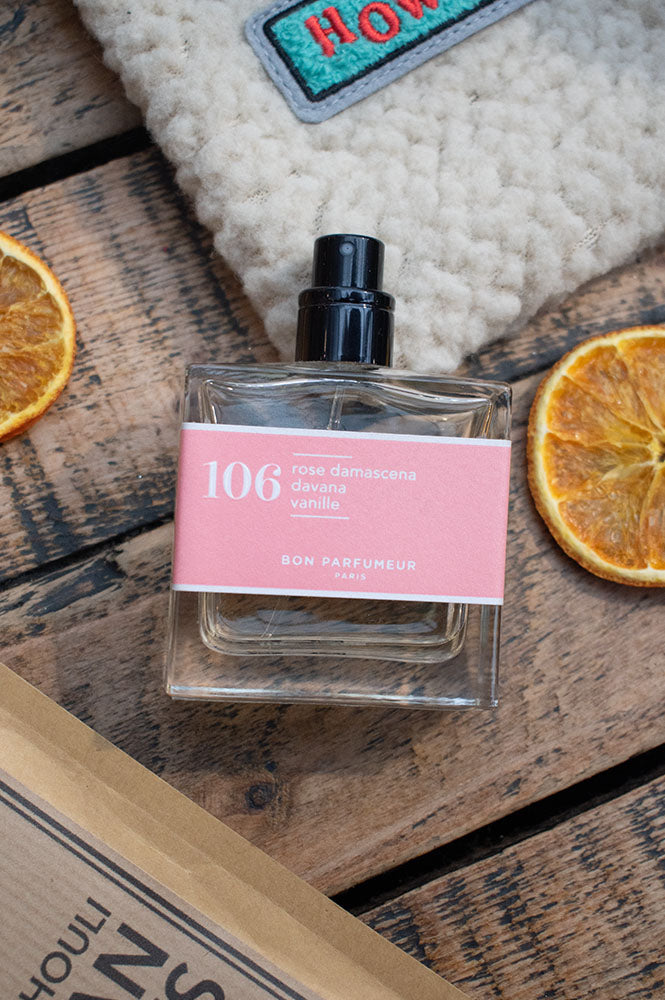 Bon Parfumeur 106 Damascena Rose, Davana & Vanilla Eau de Parfum - The Mercantile London