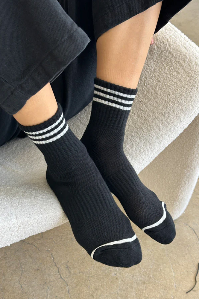 Le Bon Shoppe Girlfriend Black Socks - The Mercantile London