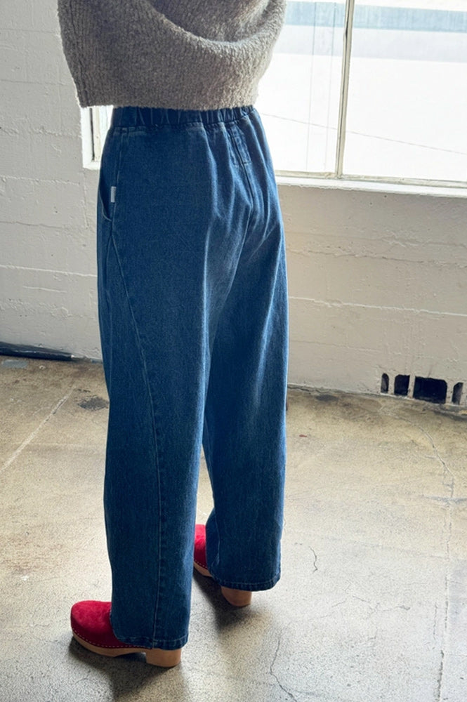 Le Bon Shoppe Long Arc Blue Denim Pants - The Mercantile London