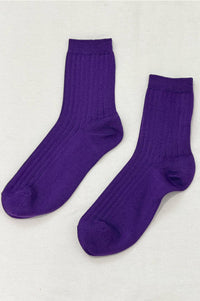 Le Bon Shoppe Her Eggplant Socks - The Mercantile London