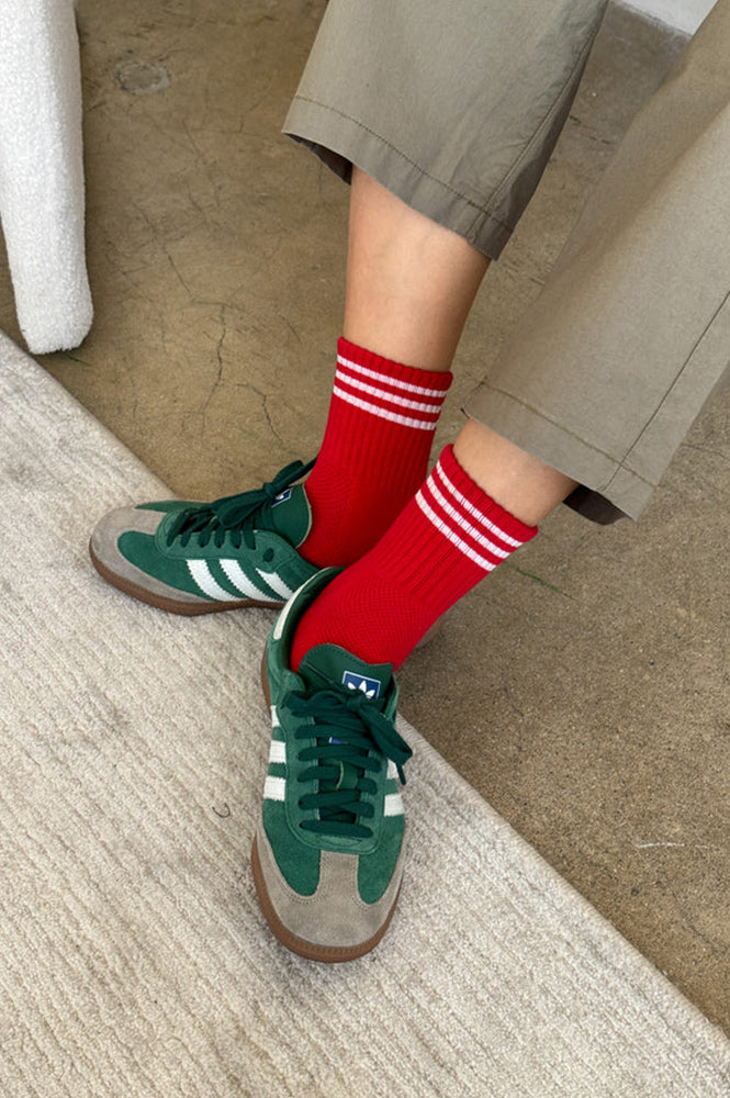 Le Bon Shoppe Girlfriend Scarlet Socks - The Mercantile London