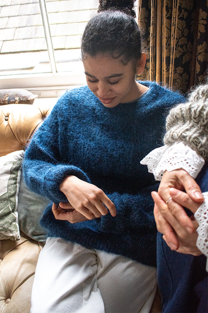 Maison Anana Cecyle Marine Jumper - The Mercantile London