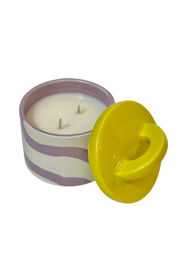 MÆGEN Pablo Pots Water Lotus & Rose Candle - The Mercantile London